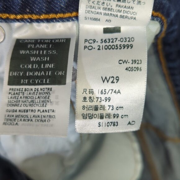 Levi's Jeans Shorts Women's 29 Blue Distressed Denim Button Fly - Picture 10 of 11